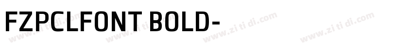 FZPCLFONT BOLD字体转换